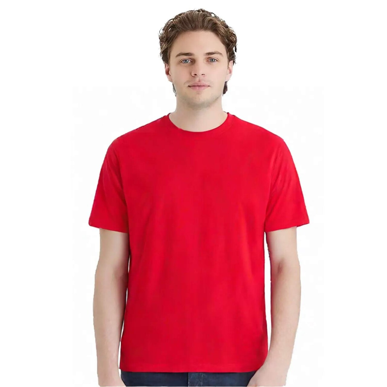 Hanes Unisex Essential Midweight Cotton Classic Fit Crewneck T Shirt For Casual wear